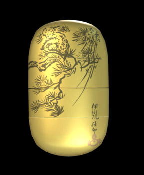 松蒔絵印籠 / Pine-lacquered Pillbox image