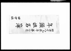 年頭姓名簿 / Document of Komeya Tanaka family image