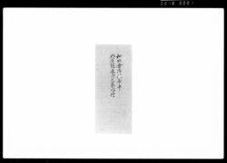 和田倉御門番中内府様通御之節心得 / Document of Samurai Class image