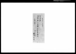 公家衆御対顔之節溜り肝煎相勤候留 / Document of Samurai Class image