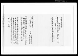 右大将様御婚礼済御能見物之手留、同御婚礼済三度目御能見物之手留 / Document of Samurai Class image