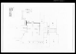 大納言様御宮参行列建場絵図のうち山王御宮参之節西丸御玄関前御供建場絵図 / Document of Samurai Class, Document Related to Blue Print image