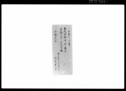 両丸御用番江初而対客罷越候節之日記書抜 / Document of Samurai Class image