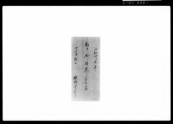 初而御目見之節之留 / Document of Samurai Class image