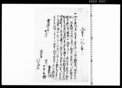 入置申一札之事(小善次親の所払につき) / Documents of Kitashinagawa-inari-mae image