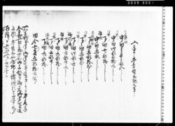 入置申年季質物地之事(金円立替につき) / Documents of Kitashinagawa-inari-mae image