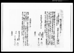 相渡申田地証文之事（代金14両請取） / Document of Rural Area image