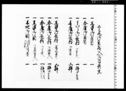 二丸御宝蔵江入候御道具覚 image