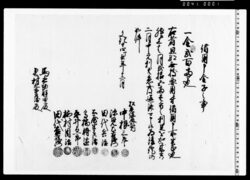 借用申金子之事(松平縫殿頭金子借用証文) image