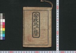 江戸暦(安政三年) / Edo Goyomi (Calendar Published in Edo for 1856) image