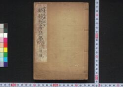 新形紺名紋帳 / Shingata Kon Namon Chō (Collection of Patterns on Kyōgen Costumes) image