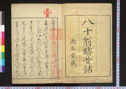 八十翁疇昔話 / Hachijūō Mukashibanashi (Old Shinmi's Stories of the Past) image