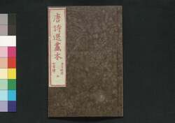 唐詩選画本 3編5:五言律・五言排律 / Tōshisen Ehon (Illustrated Book of Poems of the Tang Dynasty), Vol. 3 (5): Five-character, Eight-line Regulated Poems image