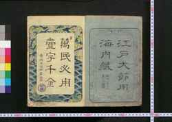 改正増補江戸大節用海内蔵 乾(明治刷) / Kaisei Zōho Edo Taisetsu Yō Kaidaigura (Illustrated Dictionary of Useful Common Knowledge), Vol. 1 image