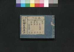 改正 増補日本鹿子  八之巻 / Nihon Kanoko (Geographical Descriptions of Various Provinces Around Japan), Vol. 8 image