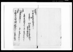 二郷半領大膳村堤外地面御改ニ付御案内目録 / Document of Rural Area image