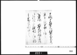 奉書断簡(松平右京大夫卒去につき) / Document of Samurai Class image