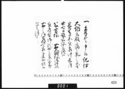 奉書断簡(紀伊大納言殿去月逝去につき) image