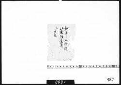 付札(五神錠薬法書付) image