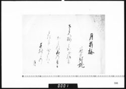 和歌懐紙(月前梅) image