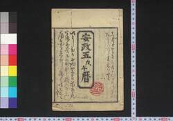 安政五戊午暦(江戸暦) / Edo Goyomi (Calendar Published in Edo for 1858) image