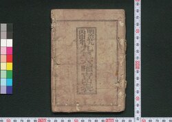 明治廿九丙申年九星六曜吉凶表 / Meiji Nijūkyu Heishinnen Kyūsei Rokuyō Kikkyōhyō (Book of Calendar and Fortune-telling for 1896) image