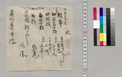記(まんじうほか諸品入帳願) / Document of Saku District, Shinano Province image