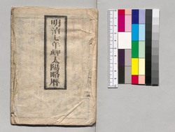 明治七年戊申太陽略暦 image