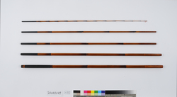 江戸和竿（鱒竿）　銘　明鏡 / Edo Wazao (Bamboo Fishing Rod) for Trout, Inscribed “Meikyō” image