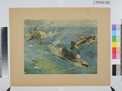大東亜戦争海軍美術　マレー沖海戦 / Dai Tōa Sensō Kaigun Bijutsu (Naval Art of the Greater East Asia War), Naval Battle off Malaya image