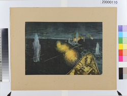 大東亜戦争海軍美術　バリ島沖海戦 / Dai Tōa Sensō Kaigun Bijutsu (Naval Art of the Greater East Asia War), Naval Battle Off Bali Island image