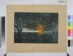 大東亜戦争海軍美術　バタビヤ沖海戦 / Dai Tōa Sensō Kaigun Bijutsu (Naval Art of the Greater East Asia War), Sea Battle off Batavia image