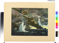 大東亜戦争海軍美術　レンネル島沖海戦 / Dai Tōa Sensō Kaigun Bijutsu (Naval Art of the Greater East Asia War), Naval Battle off Rennell Island image