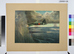 大東亜戦争海軍美術　洋上索敵 / Dai Tōa Sensō Kaigun Bijutsu (Naval Art of the Greater East Asia War), Searching for the Enemy at Sea image
