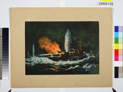 大東亜戦争海軍美術　ロンボク水道の凱歌 / Dai Tōa Sensō Kaigun Bijutsu (Naval Art of the Greater East Asia War), Triumphal Song of the Lombok Strait image