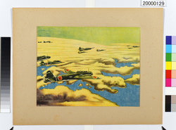 大東亜戦争海軍美術　海軍爆撃行 / Dai Tōa Sensō Kaigun Bijutsu (Naval Art of the Greater East Asia War), Naval Bombing Mission image