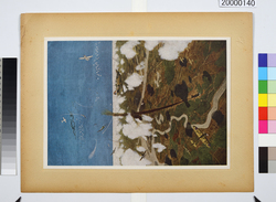 大東亜戦争陸軍作戦記録画　(5)　ビルマ蘭貢爆撃 / Army Campaign Record Paintings of the Greater East Asia War, (5) Bombing of Rangoon, Burma (Present-Day Yangon, Myanmar) image