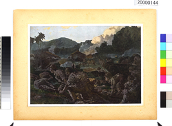 大東亜戦争陸軍作戦記録画　(9)　トロラク、スリムの戦 / Army Campaign Record Paintings of the Greater East Asia War, (9) Battle of Trolak and Slim River image