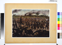 大東亜戦争陸軍作戦記録画　(19)　四月九日の記録 / Army Campaign Record Paintings of the Greater East Asia War, (19) Record of April 9, 1942 image