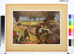 大東亜戦争陸軍作戦記録画　(20)　イナンジヨンの戦 / Army Campaign Record Paintings of the Greater East Asia War, (20) Battle of Yenangyaung image