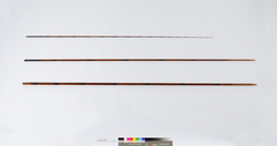 江戸和竿（福子・鱸竿)　銘　干珠 / Edo Wazao (Bamboo Fishing Rod) for Sea Bass, Inscribed “Kanju” image