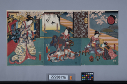 十二月ノ内 弥生雛祭 / Twelve Months of the Year: Yayoi (the Third Month), Doll Festival image