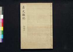 貞丈雑記　八之上 / Teijō Zakki (Book of Rites and Etiquette Written for Descendants of Samurai Family), 8 (1) image