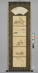 書画貼交（歌仙図他） / Collage of Paintings (Great Poets and Other Subjects) image