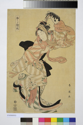 おし絵形　春駒 / Design for Oshie: Harukoma image