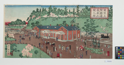 東京上野鉄道気車出発之図 image