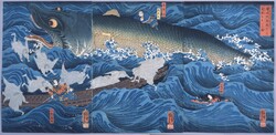 讃岐院眷属をして為朝をすくふ図 / Divine Messengers of Sanukiin Saved Tametomo image