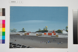 泥絵　江戸大名屋敷図　加賀藩前田家 / Doro-e, Map of Daimyō Residence in Edo, Kaga Domain Maeda Family image