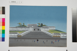 泥絵　江戸大名屋敷図　尾張藩徳川家 / Doro-e, Map of Daimyō Residence in Edo, Owari Domain Tokugawa Family image