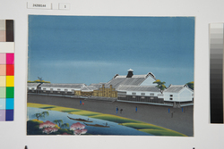 泥絵　江戸大名屋敷図　園部藩小出家 / Doro-e, Map of Daimyō Residence in Edo, Sonobe Domain Koide Family image